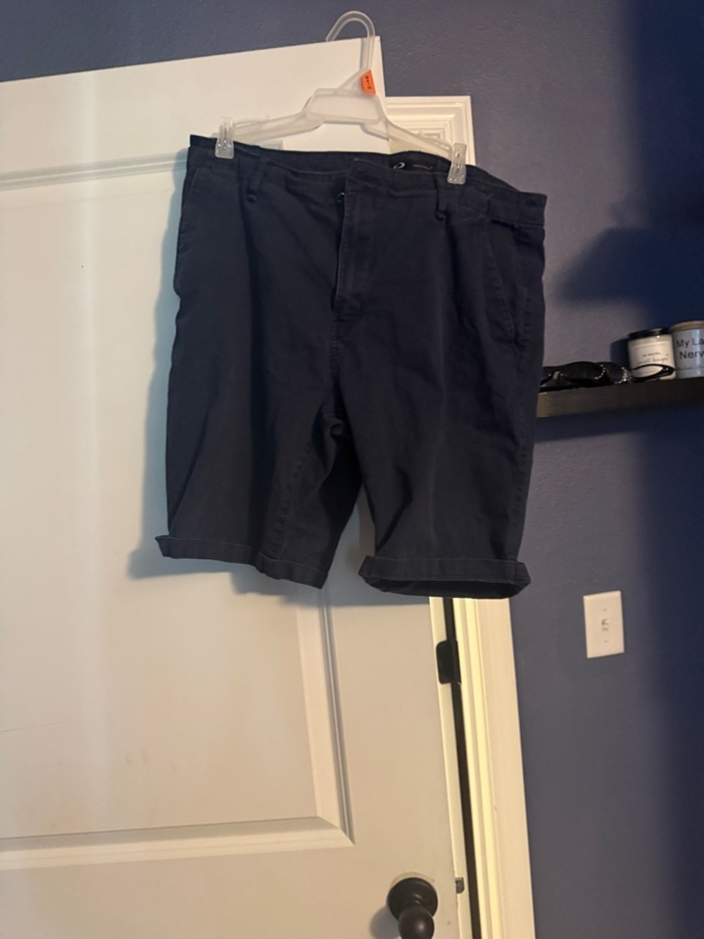Men's Navy Cotton Chino Shorts - Classic Summer Style